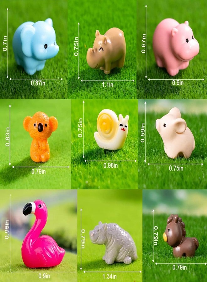 Damyda 46pcs Mini Resin Animal Styles Tiny Resin Animals - Image 4